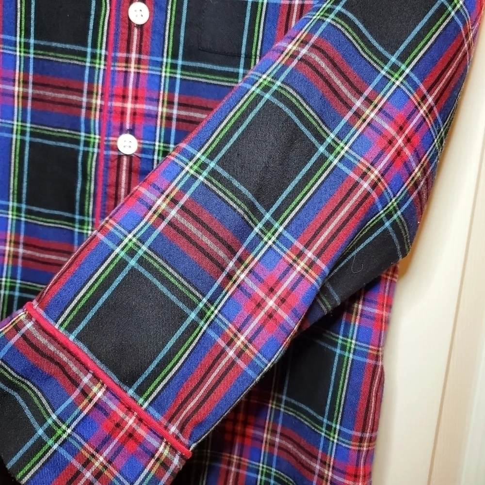 Crewcuts Plaid Pajama Top Sz L 10-12